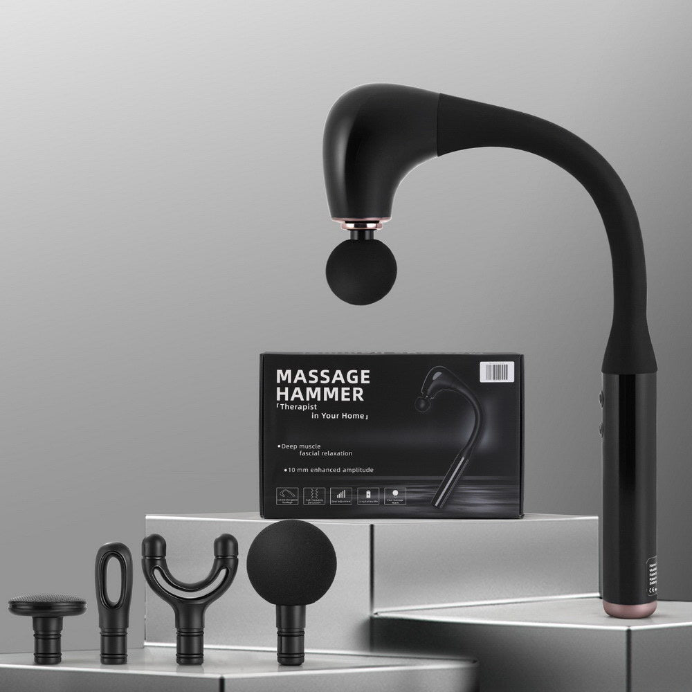 Massagers: Everfit Massage Gun U-shaped Extended Handle Percussion Massager 4 Heads