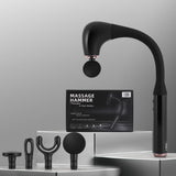 Massagers: Everfit Massage Gun U-shaped Extended Handle Percussion Massager 4 Heads