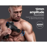 Massagers: Everfit Massage Gun 30 Speed 6 Heads Vibration Muscle Massager Chargeable Grey