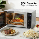 Microwave Ovens: Devanti 30L Microwave Oven 4-IN-1 Air Fryer Convection Grill