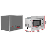 Devanti Built In Microwave Oven 30L Grill Air Fry Convection Silver