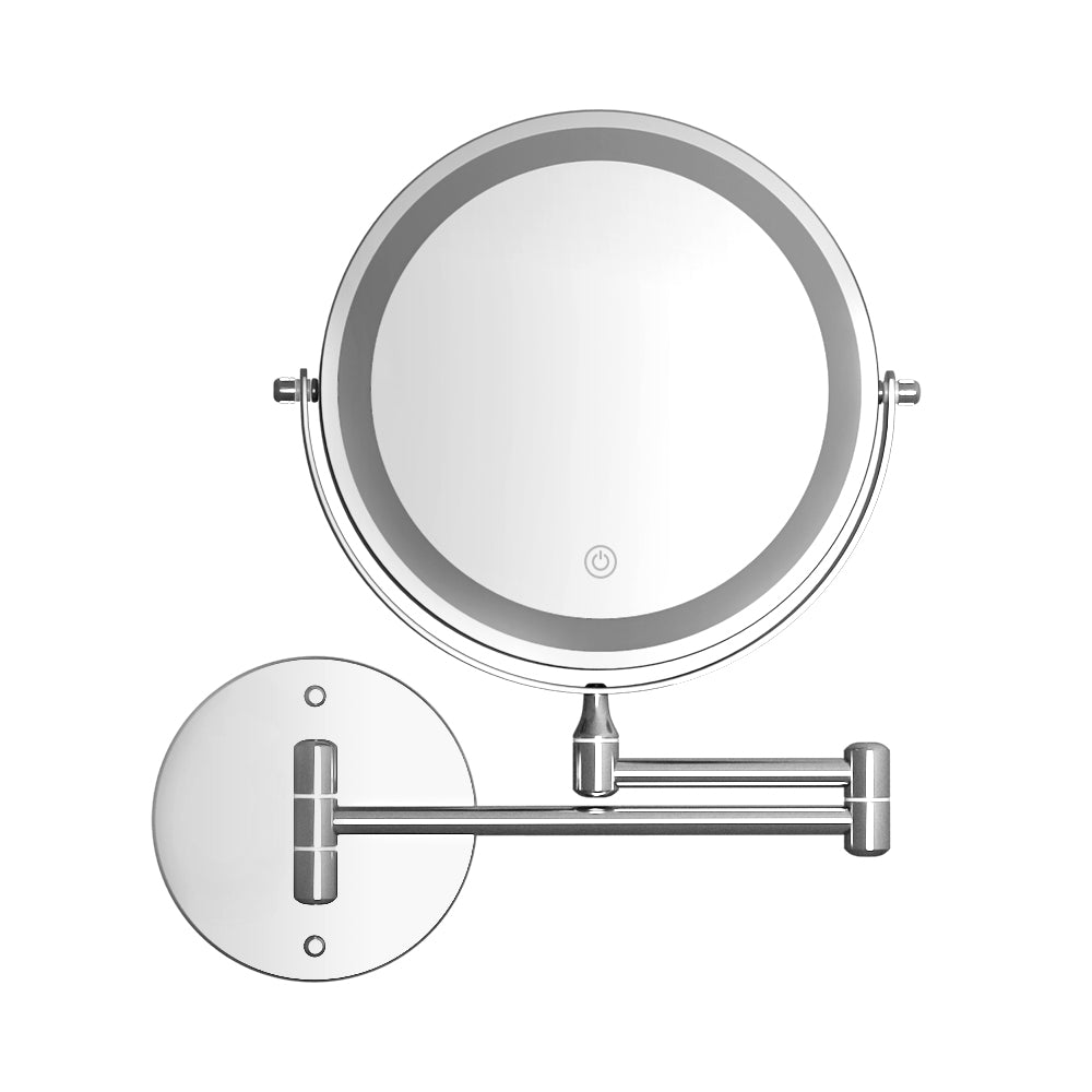 Makeup Mirrors: Embellir Extendable Makeup Mirror 10X Magnifying Double-Sided Bathroom Silver