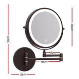 Makeup Mirrors: Embellir Extendable Makeup Mirror 10X Magnifying Double-Sided Bathroom Brown