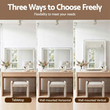 Embellir 100x70cm Makeup Mirror 360 degree Rotatable Vanity Mirror 10x magnifing