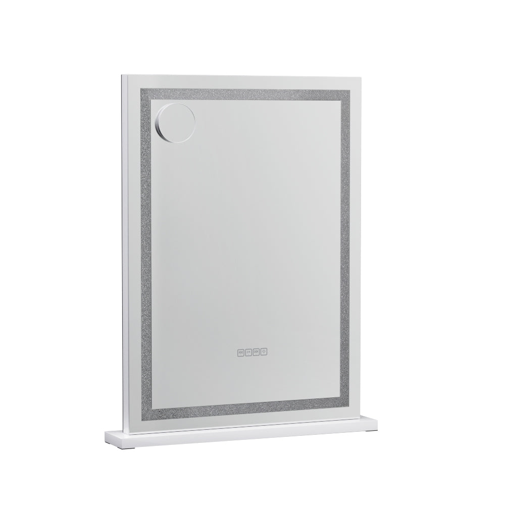 Mirrors: Embellir Bluetooth Makeup Mirror 58x80cm Hollywood Vanity with LED Light Crystal
