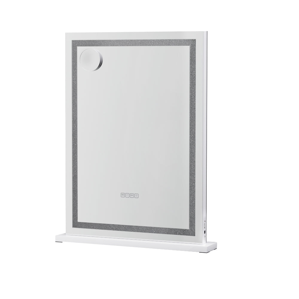 Mirrors: Embellir Bluetooth Makeup Mirror 58x80cm Hollywood Vanity with LED Light Crystal