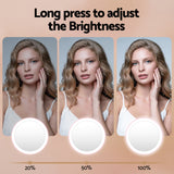 Makeup Mirrors: Embellir LED Compact Mirror Lighted Travel Makeup Mirror Pocket-Sized 1x 10x Magnification Round Pink