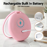 Makeup Mirrors: Embellir LED Compact Mirror Lighted Travel Makeup Mirror Pocket-Sized 1x 10x Magnification Round Pink