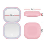 Makeup Mirrors: Embellir LED Compact Mirror Lighted Travel Makeup Mirror Pocket-Sized 1x 10x Magnification Square Pink