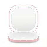 Makeup Mirrors: Embellir LED Compact Mirror Lighted Travel Makeup Mirror Pocket-Sized 1x 10x Magnification Square Pink