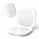 Makeup Mirrors: Embellir LED Compact Mirror Lighted Travel Makeup Mirror Pocket-Sized 1x 10x Magnification Square White
