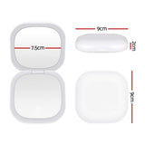 Makeup Mirrors: Embellir LED Compact Mirror Lighted Travel Makeup Mirror Pocket-Sized 1x 10x Magnification Square White