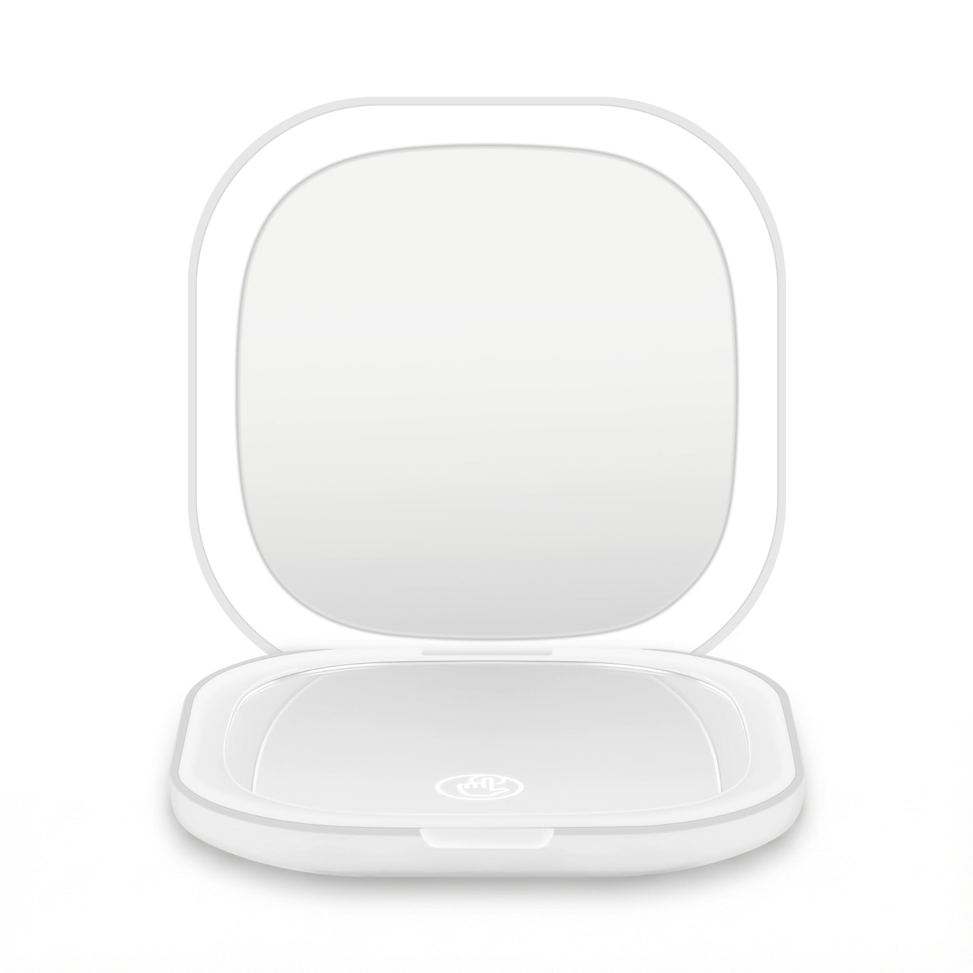Makeup Mirrors: Embellir LED Compact Mirror Lighted Travel Makeup Mirror Pocket-Sized 1x 10x Magnification Square White