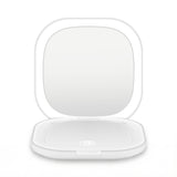Makeup Mirrors: Embellir LED Compact Mirror Lighted Travel Makeup Mirror Pocket-Sized 1x 10x Magnification Square White