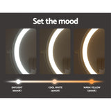 Makeup Mirrors: Embellir Makeup Mirror 20x20cm 10X Magnifying with LED Light Rotation Tabletop