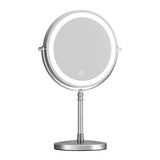 Makeup Mirrors: Embellir Makeup Mirror 20x20cm 10X Magnifying with LED Light Rotation Tabletop