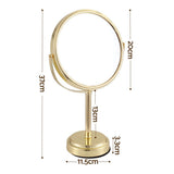 Embellir Makeup Mirror 20x20cm 1X 5X Magnifying Rotation Tabletop Gold