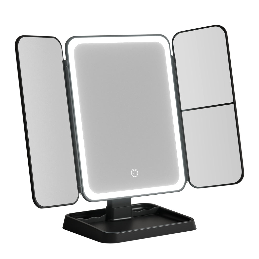 Makeup Mirrors: Embellir LED Makeup Mirror Tri-fold Lighted Vanity Mirrors 1X2X3X Magnifications