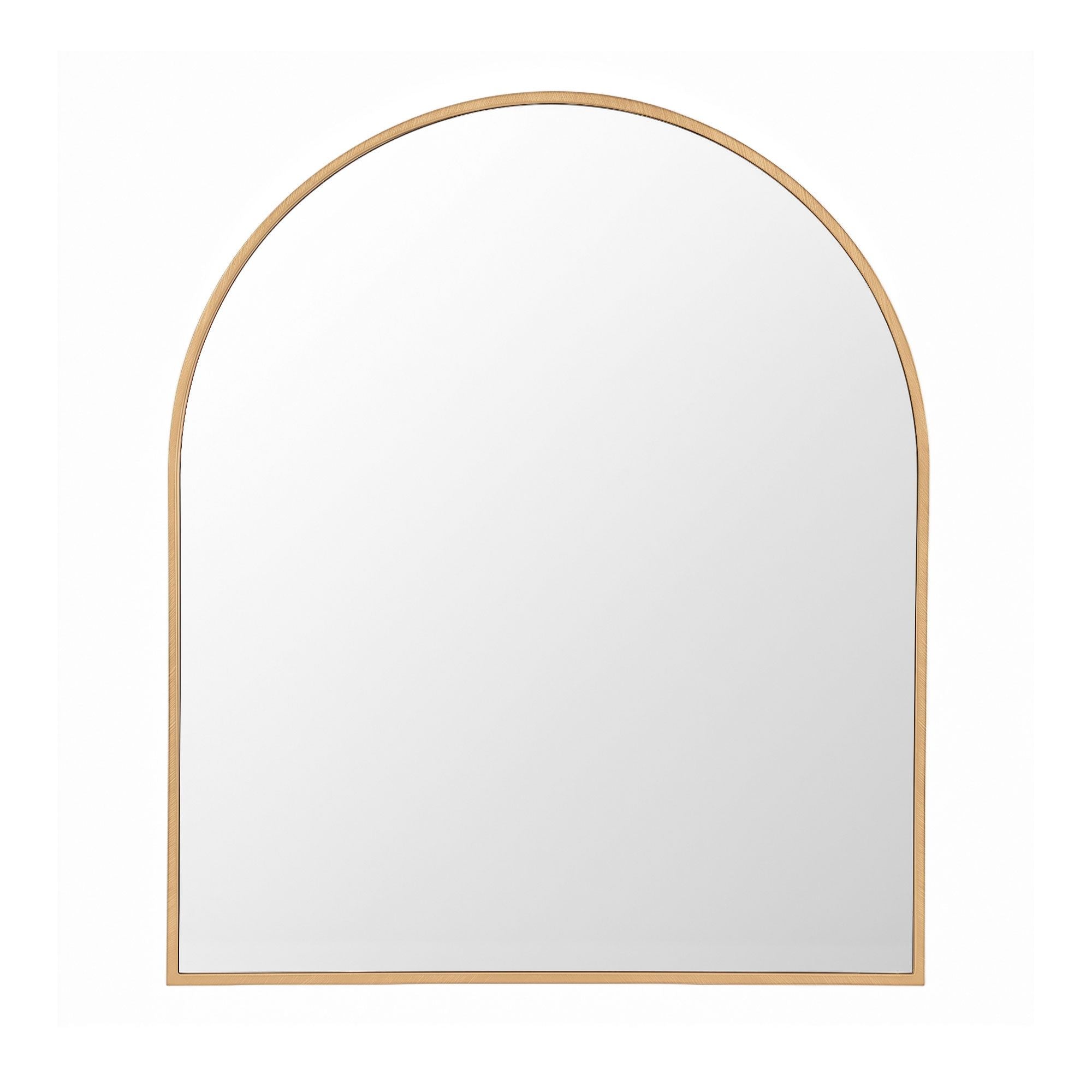 Embellir Arch Wall Mirror, Decorative Gold Frame Mirrors, 86x81cm Bathroom Vanity Mirror, Slim Frame for Living Room Entryway Bedroom Decor