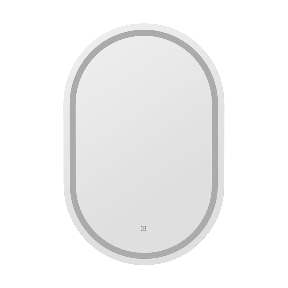 Mirrors: Embellir LED Wall Mirror With Light 50X75CM Bathroom Decor Oval Mirrors Vanity
