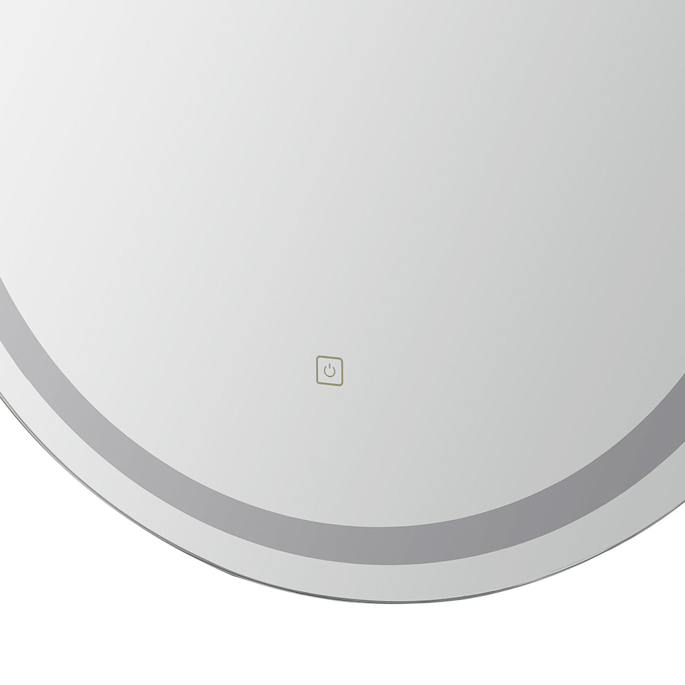 Mirrors: Embellir LED Wall Mirror With Light 50X75CM Bathroom Decor Oval Mirrors Vanity