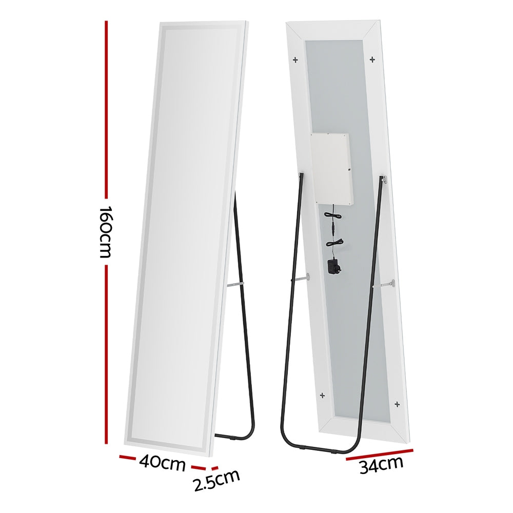 Mirrors: Embellir Full-Length Floor Wall Mirrors LED Light