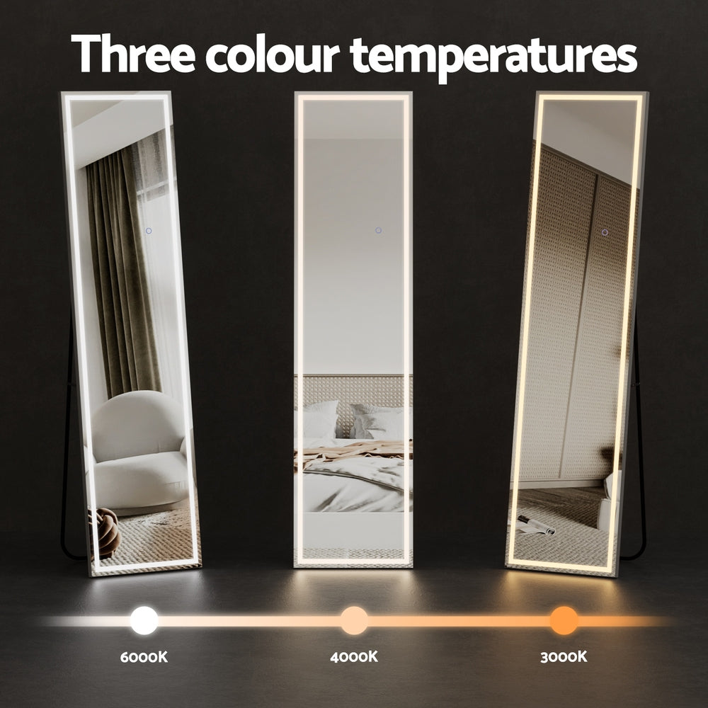 Mirrors: Embellir Full-Length Floor Wall Mirrors LED Light