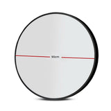 Makeup Mirrors: Embellir 2 Wall Mirror Makeup 90cm Home Decor Framed Mirrors Bathroom Round Black