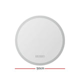 Mirrors: Embellir Bluetooth LED Wall Mirror With Light 50CM Bathroom Decor Round Mirrors