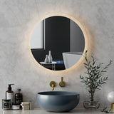 Mirrors: Embellir Bluetooth LED Wall Mirror With Light 50CM Bathroom Decor Round Mirrors
