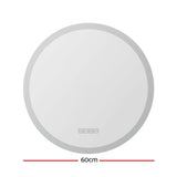 Mirrors: Embellir Bluetooth LED Wall Mirror With Light 60CM Bathroom Decor Round Mirrors