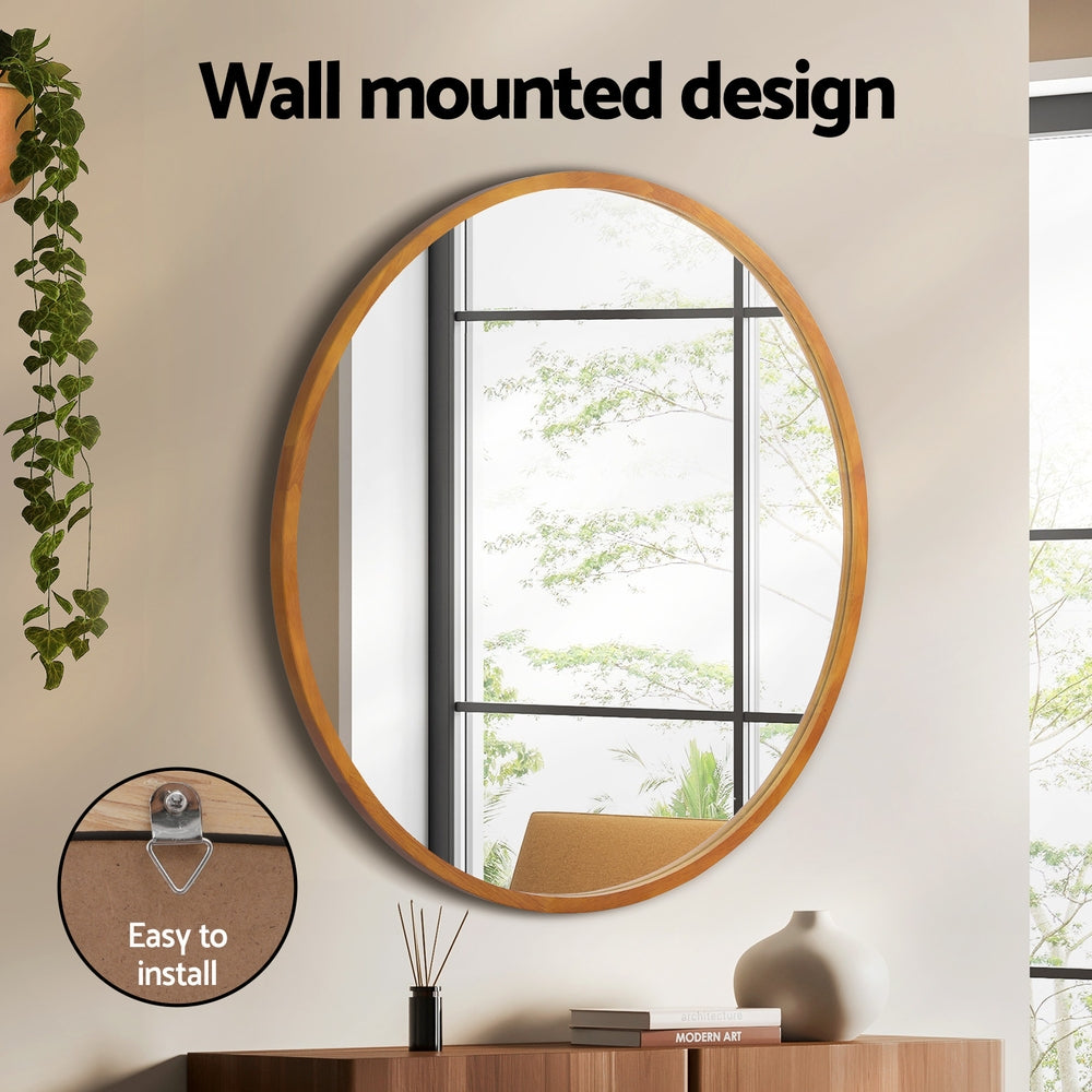 Mirrors: Embellir Wall Mirror Wooden Makeup 80cm