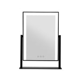 Makeup Mirrors: Embellir Makeup Mirror 30x40cm Hollywood Vanity with LED Light Rotation Black