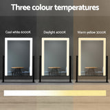 Makeup Mirrors: Embellir Makeup Mirror 30x40cm Hollywood Vanity with LED Light Rotation Black