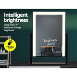 Makeup Mirrors: Embellir Makeup Mirror 30x40cm Hollywood Vanity with LED Light Rotation Black