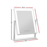 Elegant_Shop-Embellir Makeup Mirror 30x40cm Hollywood Vanity with LED Light Rotation White