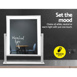 Elegant_Shop-Embellir Makeup Mirror 30x40cm Hollywood Vanity with LED Light Rotation White