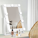 Embellir Makeup Mirror Hollywood with Light Round 360&deg; Rotation Tabletop 9