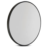 Makeup Mirrors: Embellir Wall Mirror Makeup 50cm Home Decor Framed Mirrors Bathroom Round Black