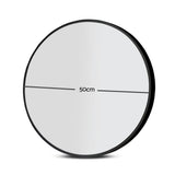 Makeup Mirrors: Embellir Wall Mirror Makeup 50cm Home Decor Framed Mirrors Bathroom Round Black