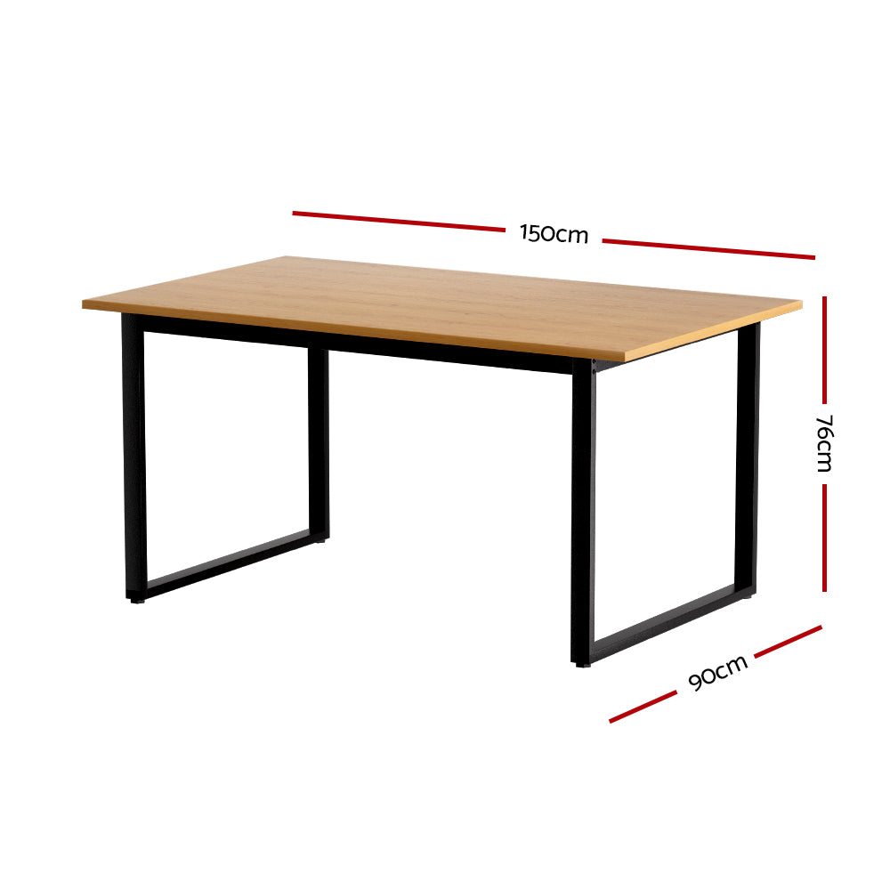 Dining Tables: Artiss Dining Table 6 Seater Kitchen Cafe Rectangular Wooden Table 150CM