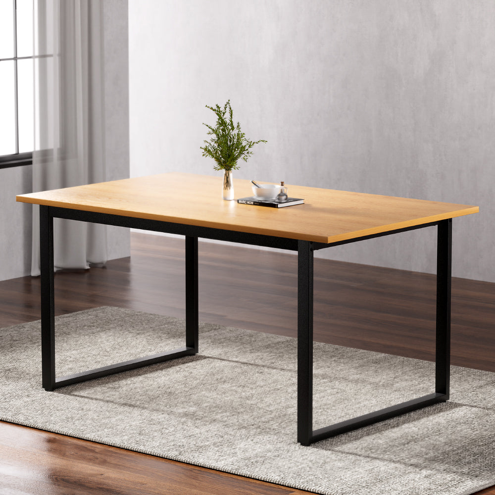Dining Tables: Artiss Dining Table 6 Seater Kitchen Cafe Rectangular Wooden Table 150CM