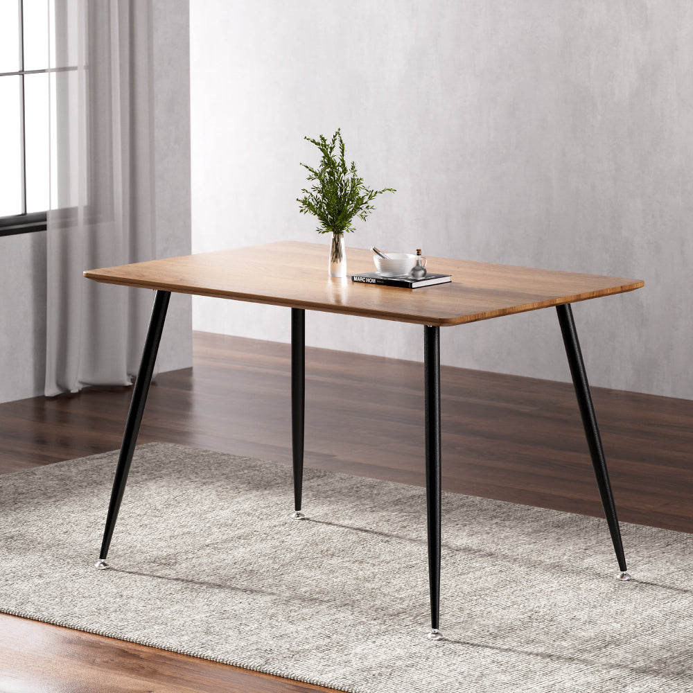 Dining Tables: Artiss Dining Table 4 Seater Kitchen Cafe Wooden Table Rectangular 120CM