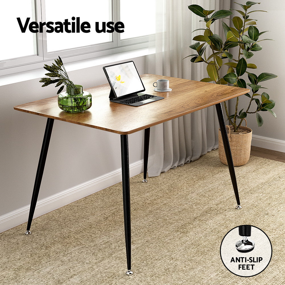Dining Tables: Artiss Dining Table 4 Seater Kitchen Cafe Wooden Table Rectangular 120CM