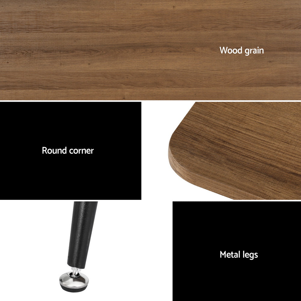 Dining Tables: Artiss Dining Table 4 Seater Kitchen Cafe Wooden Table Rectangular 120CM
