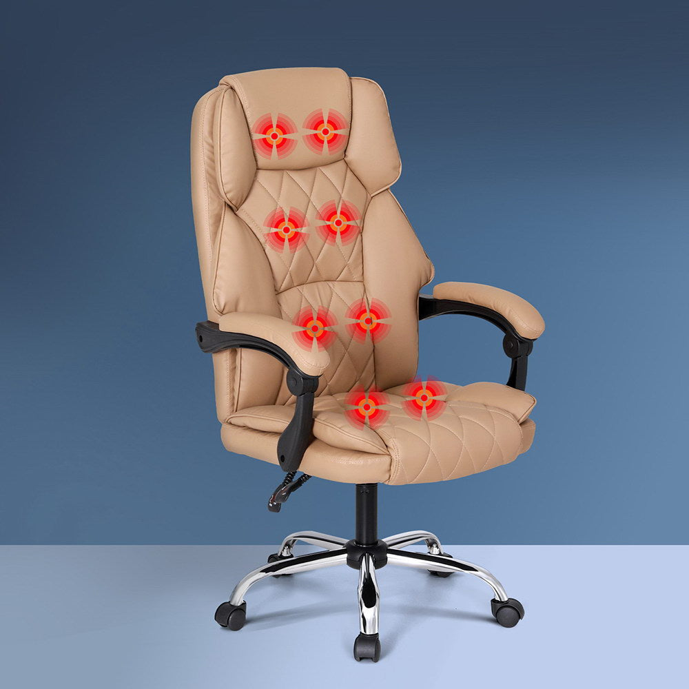 Massage Chairs: Artiss Massage Office Chair Computer Chairs High Back