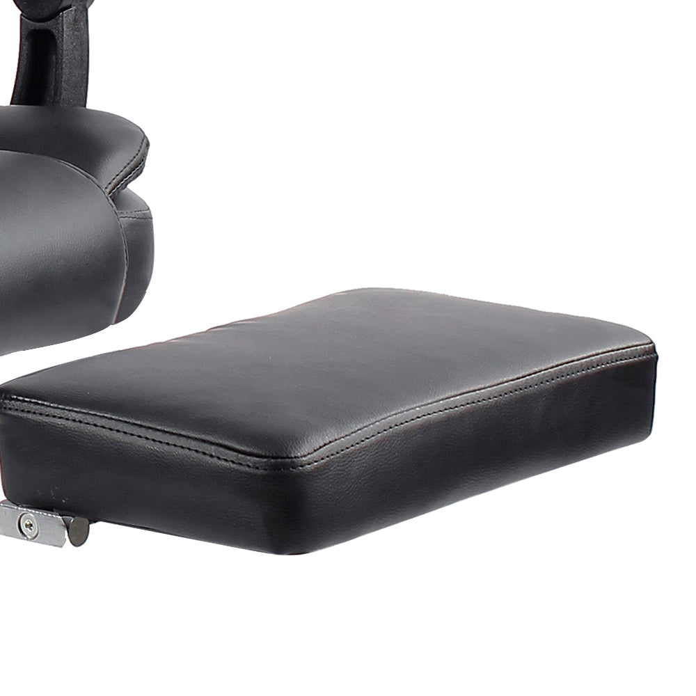 Massage Chairs: Artiss 8 Point Massage Office Chair PU Leather Footrest Black