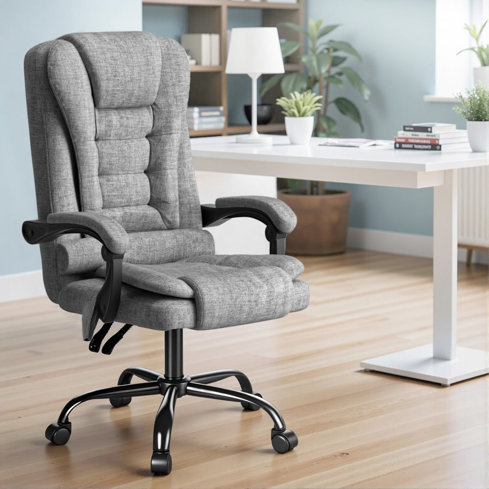 Office & Desk Chairs: Artiss Executive Office Chair 4-Point Massage Adjustable Ergonomic Recline Back