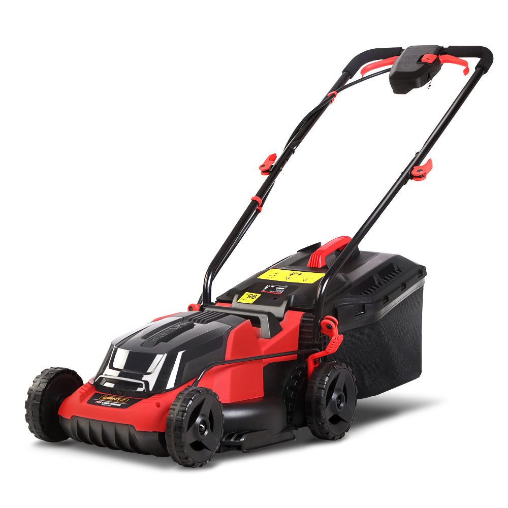 Outdoor Power Equipment: Giantz Lawn Mower Cordless 40V Battery Electric Lawnmower 34cm Width