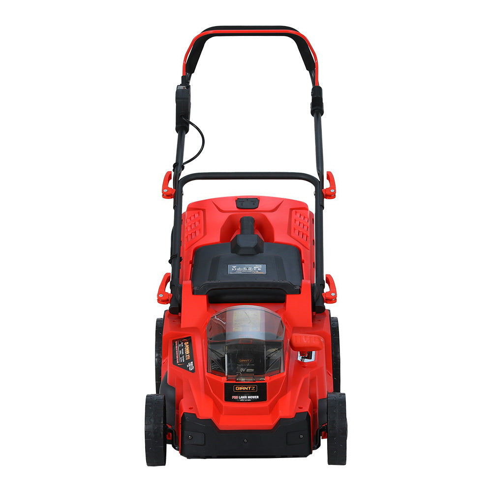 Outdoor Power Equipment: Giantz Lawn Mower 37cm Cutting Width Cordless 40V Electric Lawnmower